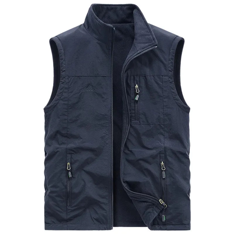 Velo Herren Weste | Verdicktes Fleece, Schnelltrocknend