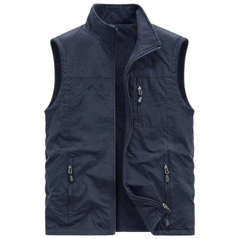 Velo Herren Weste | Verdicktes Fleece, Schnelltrocknend