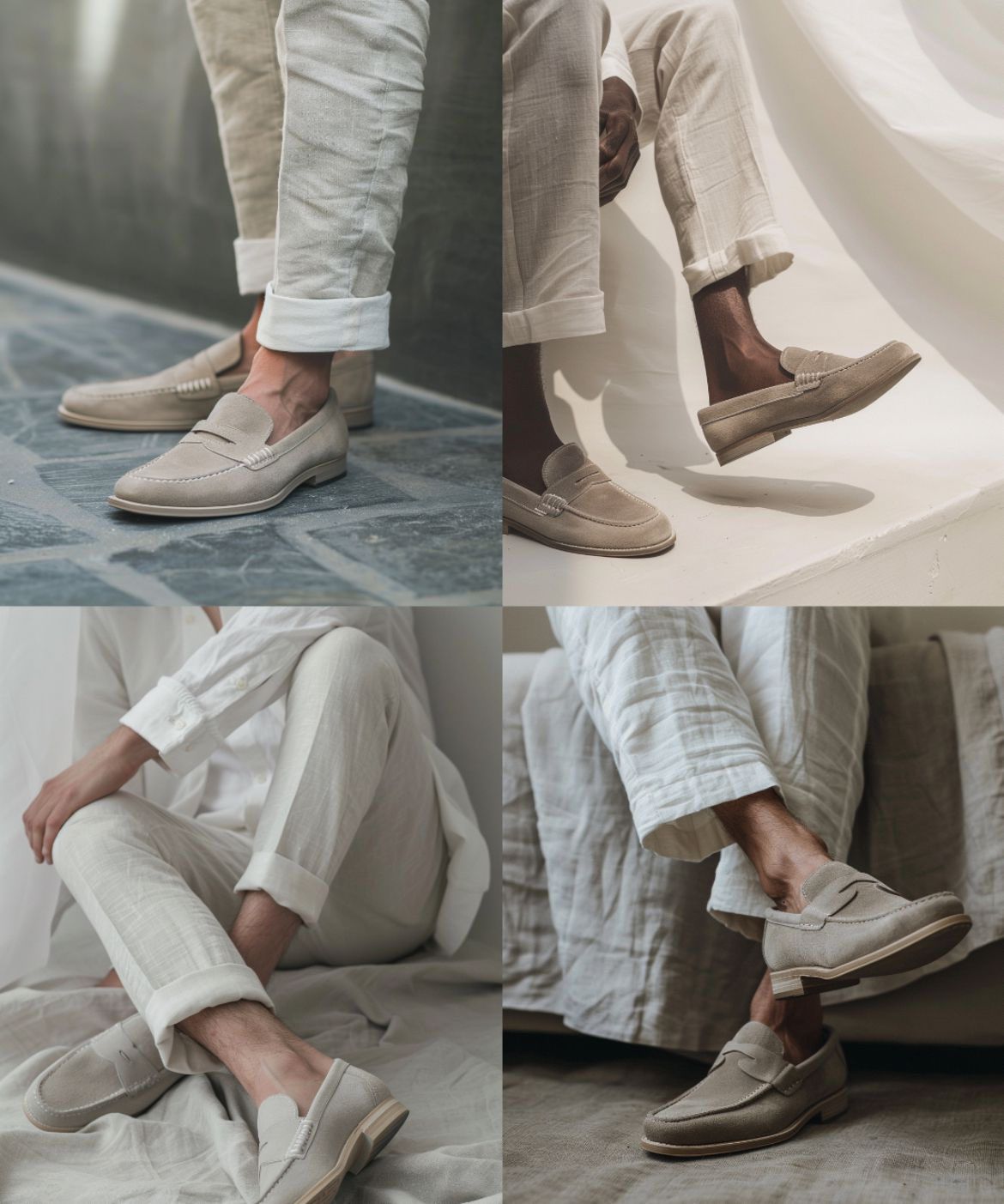 Monaco | Vintage Slipper aus Wildleder