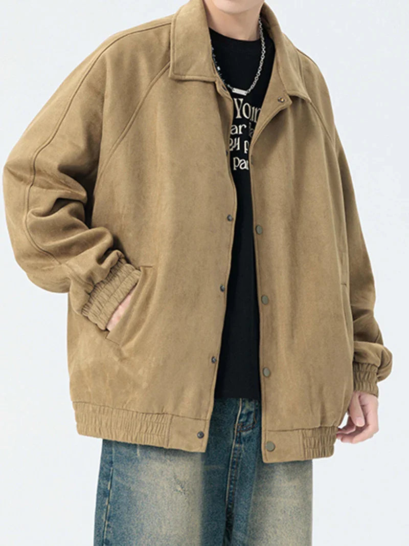 Wila Herren Wildlederjacke | Casual Streetwear, Plus Size