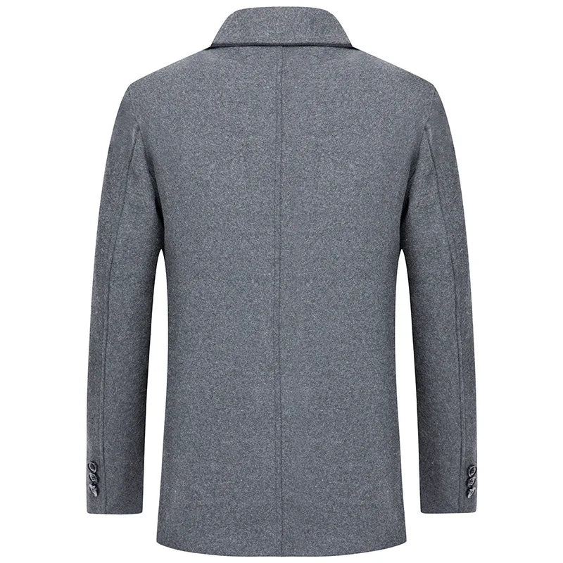 Wolfer Männer Wolljacke | 100% Wolle mit Fleece-Liner, Elegant
