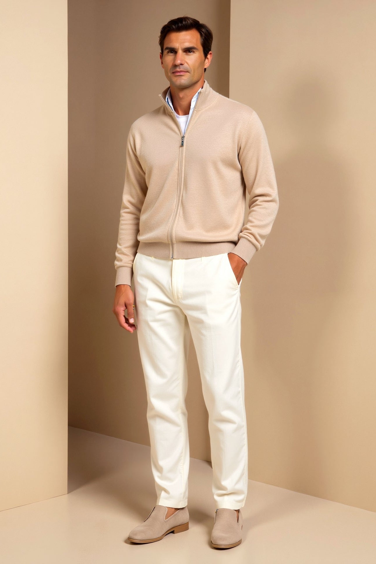 Damen Slim-Fit Eleganter Cardigan Pullover