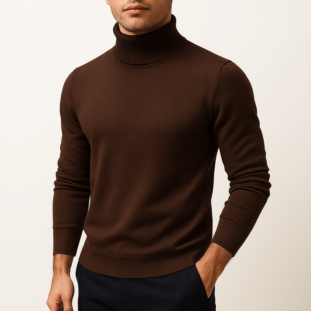 Herren Rollkragenpullover - Klassische Wärme und Stil