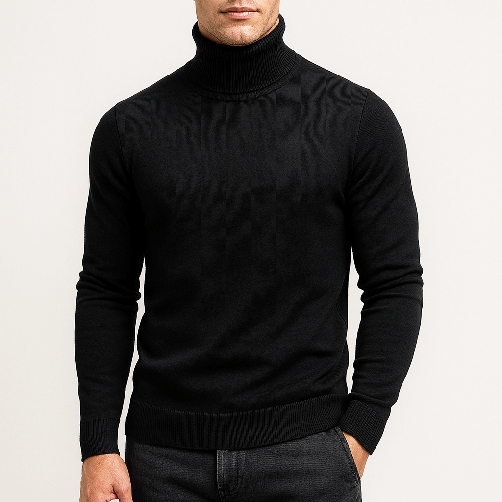 Herren Rollkragenpullover - Klassische Wärme und Stil