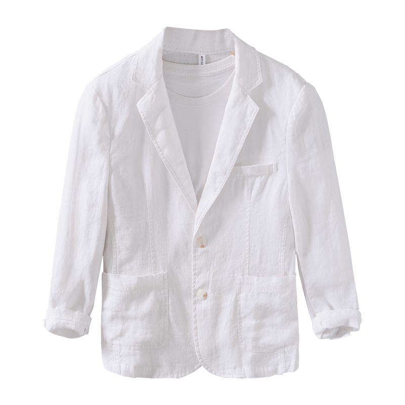 Herren Vintage Leinenjacke – Leichter Blazer