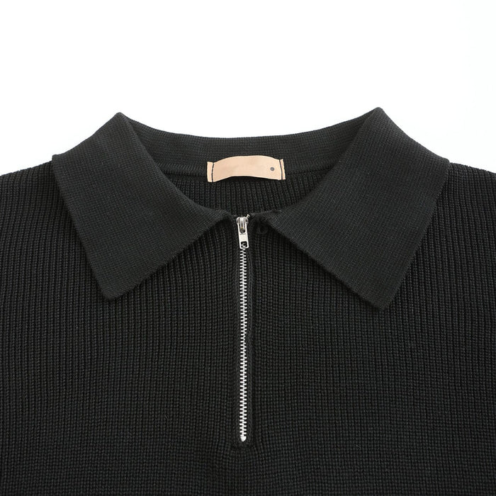 Cesare | Pullover mit halbem Reißverschluss