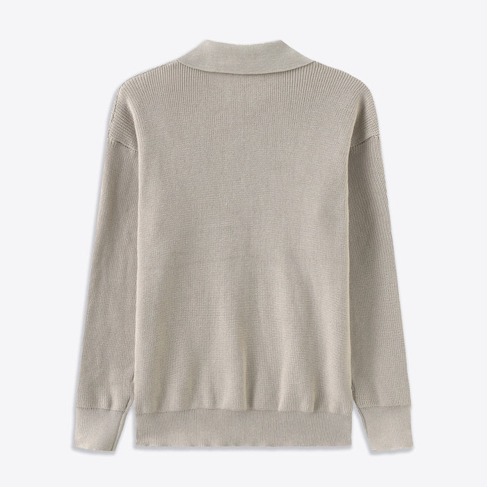 Cesare | Pullover mit halbem Reißverschluss