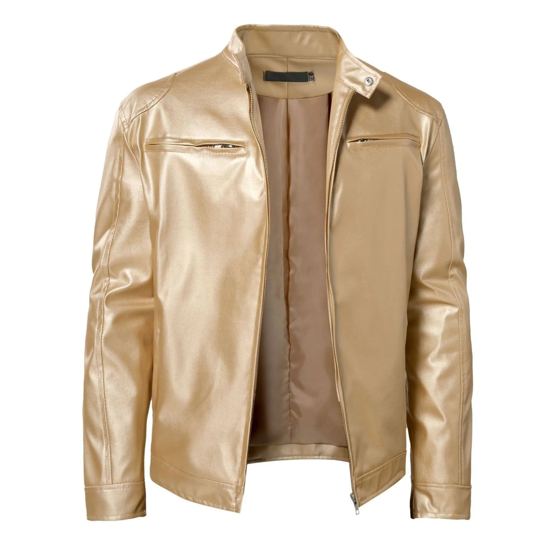 Herren Lederjacke Stilvoll Bequem Warm