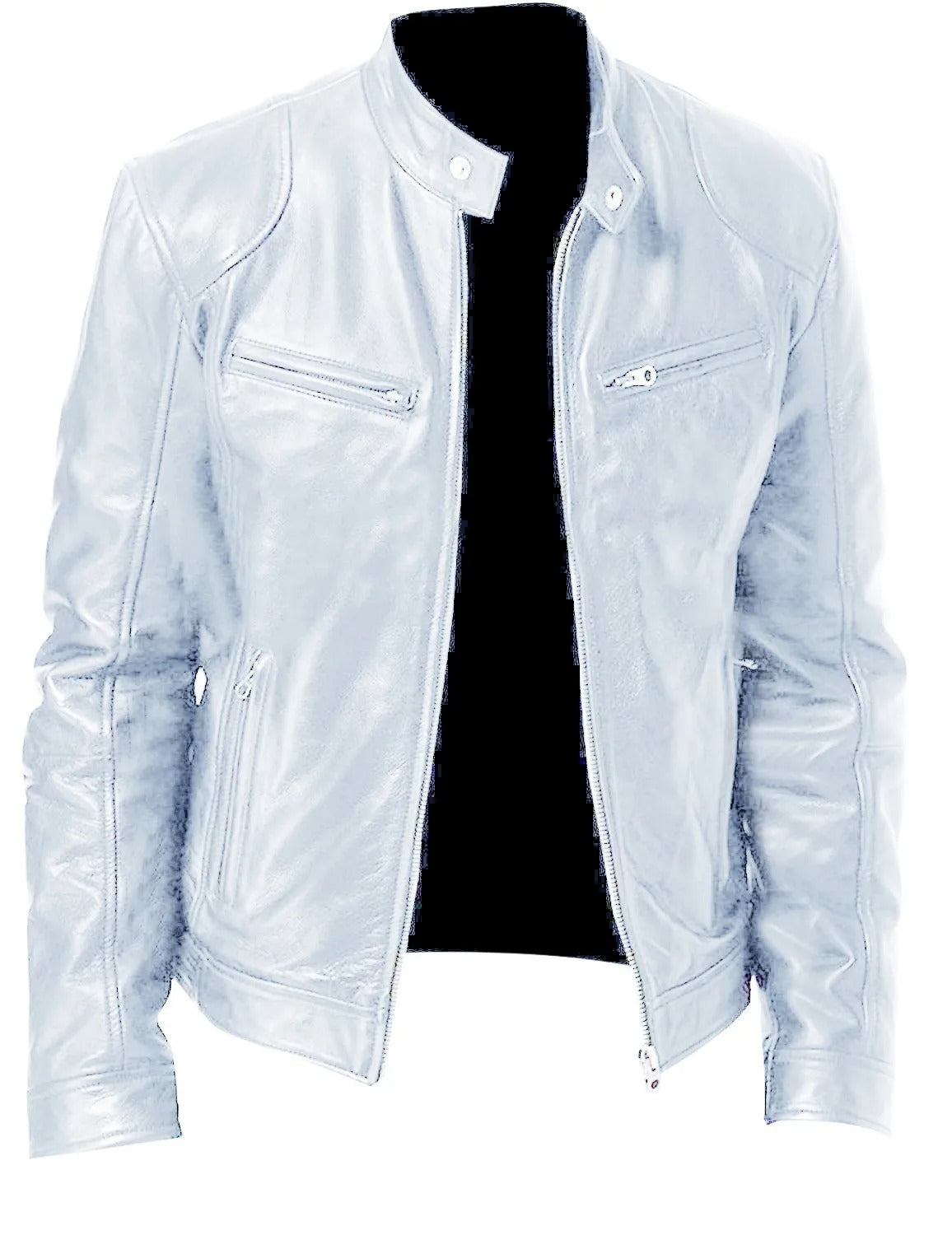 Herren Lederjacke Stilvoll Bequem Warm