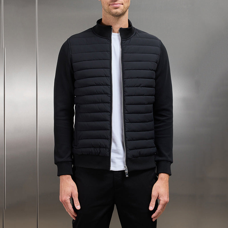 Leichte Sommerjacke für Herren mit Steppdesign
