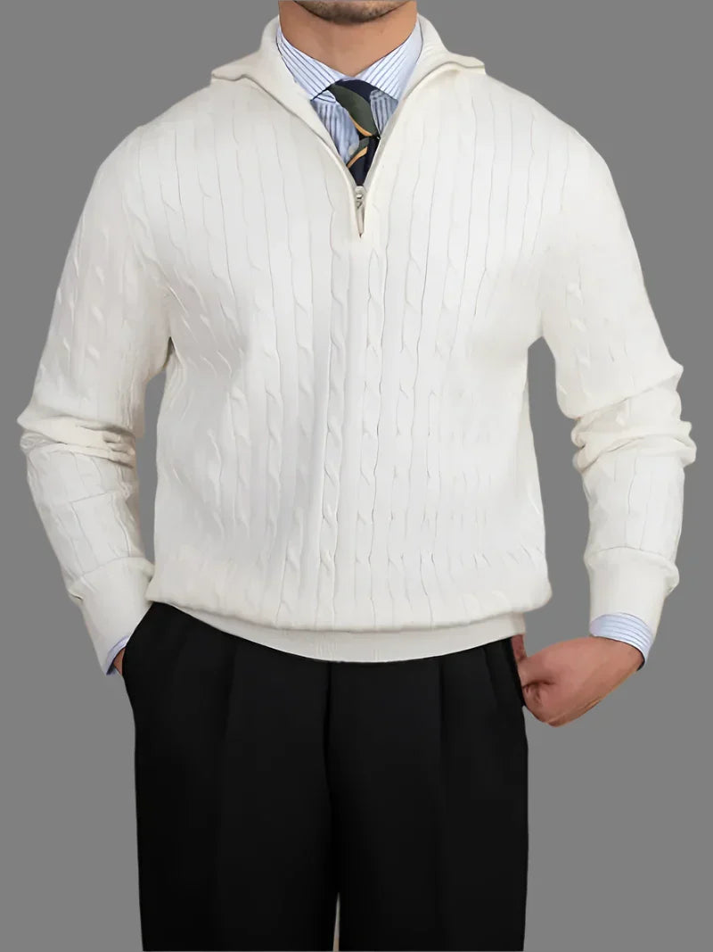 ByCastello | Kabelstrickpullover