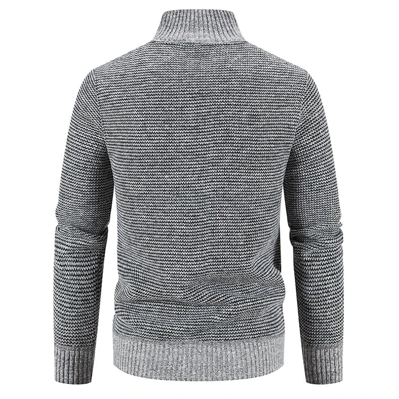 Herren Fleecejacke Gestrickt Warm Komfort Kleidung