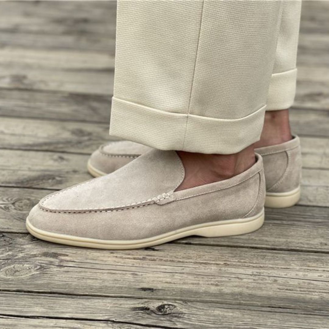 Niedrige Wildleder Slipper für Männer