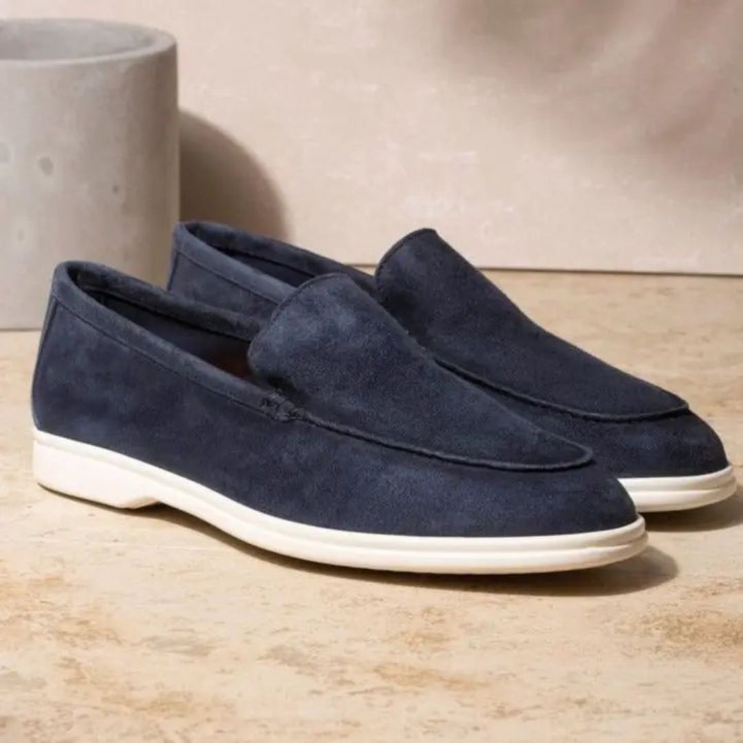 Niedrige Wildleder Slipper für Männer