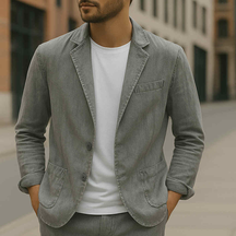 Herren Leinen Blazer – Maßgeschneiderte Leichte Jacke