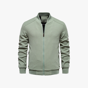 Herren Waffelstrick Bomberjacke