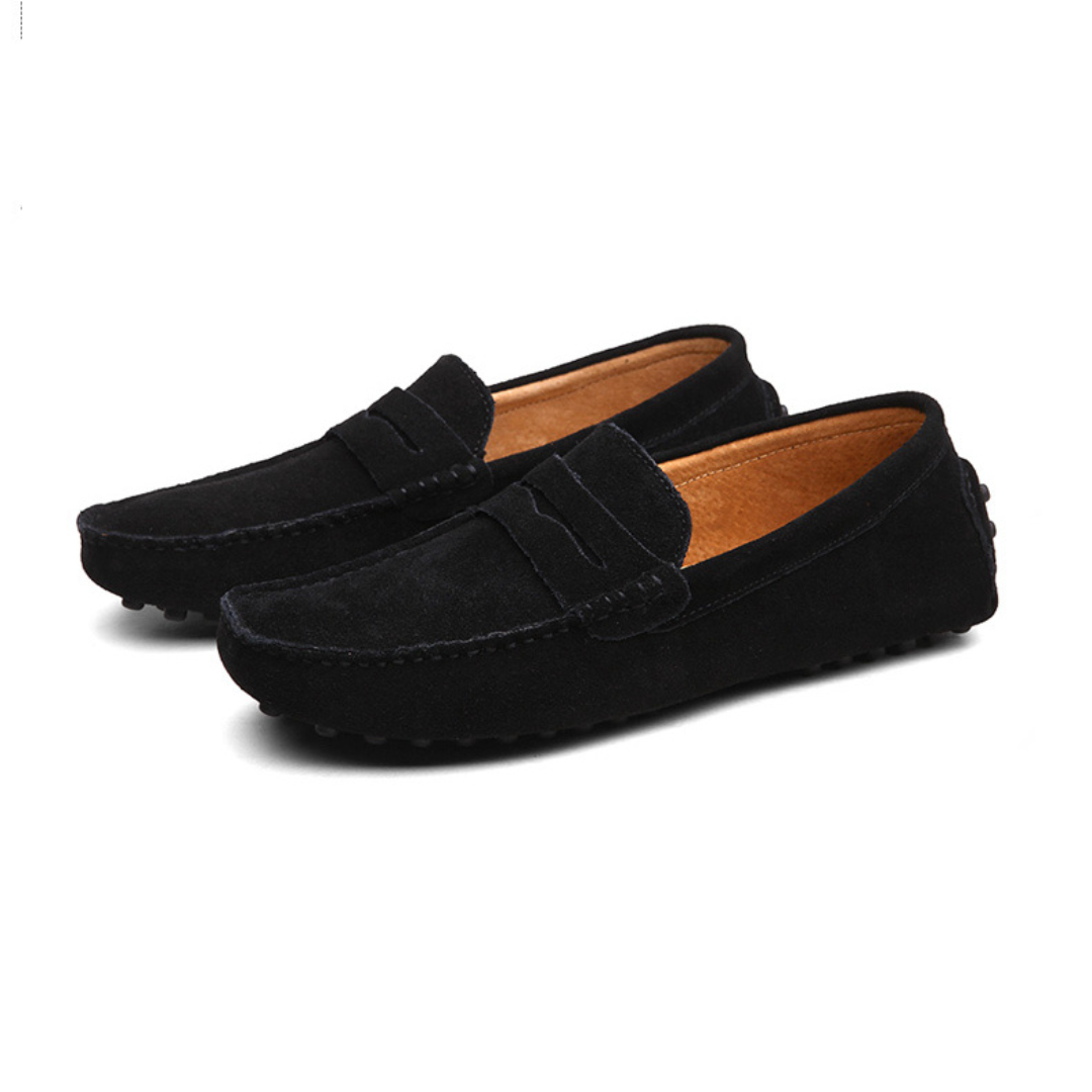 Herren Italienische Wildleder Slipper