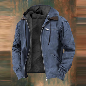 Herren Baumwoll Kapuzenjacke