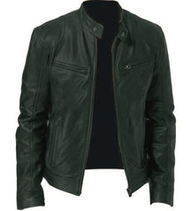 Herren Lederjacke Stilvoll Bequem Warm