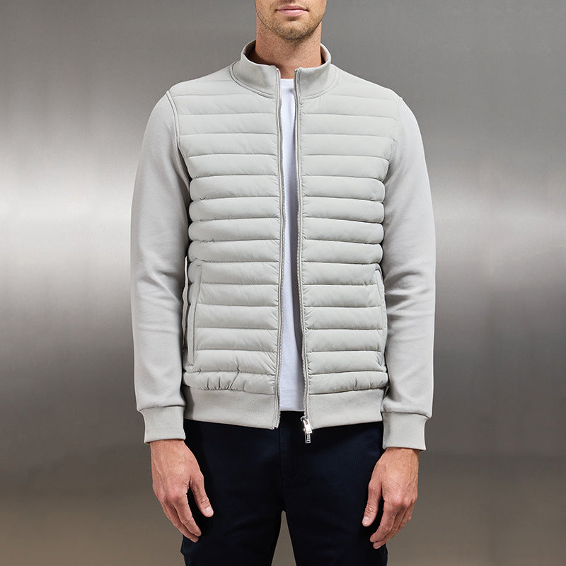 Leichte Sommerjacke für Herren mit Steppdesign