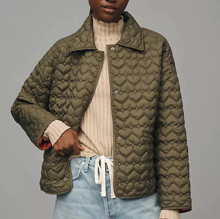 Sember | Steppjacke mit Herzdetails