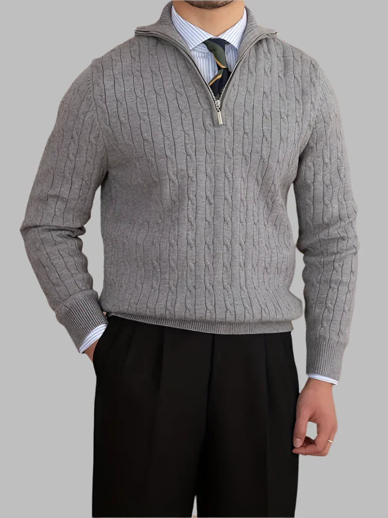 ByCastello | Kabelstrickpullover