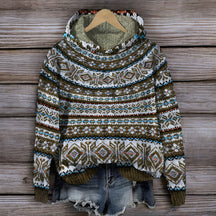 Sarah | Isländischer Strick-Hoodie