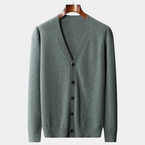 OLD MONEY Merino Wool Cardigan Sweater