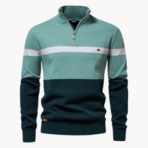 Quarter-Zip Baumwollpullover