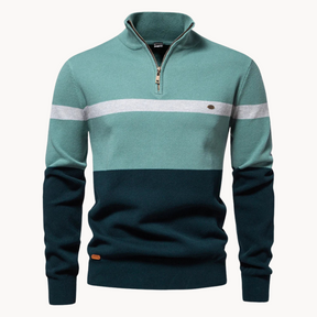 Quarter-Zip Baumwollpullover