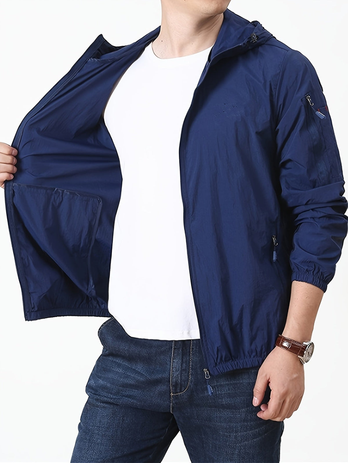 Herren Leichte Kapuzenjacke