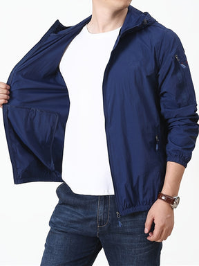 Herren Leichte Kapuzenjacke