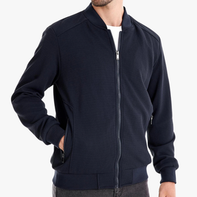 Herren Waffelstrick Bomberjacke