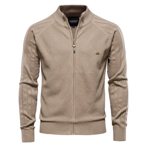 Herren Strickjacke | 100% Baumwolle, Argyle-Muster, Wintermode