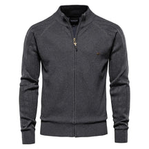 Herren Strickjacke | 100% Baumwolle, Argyle-Muster, Wintermode
