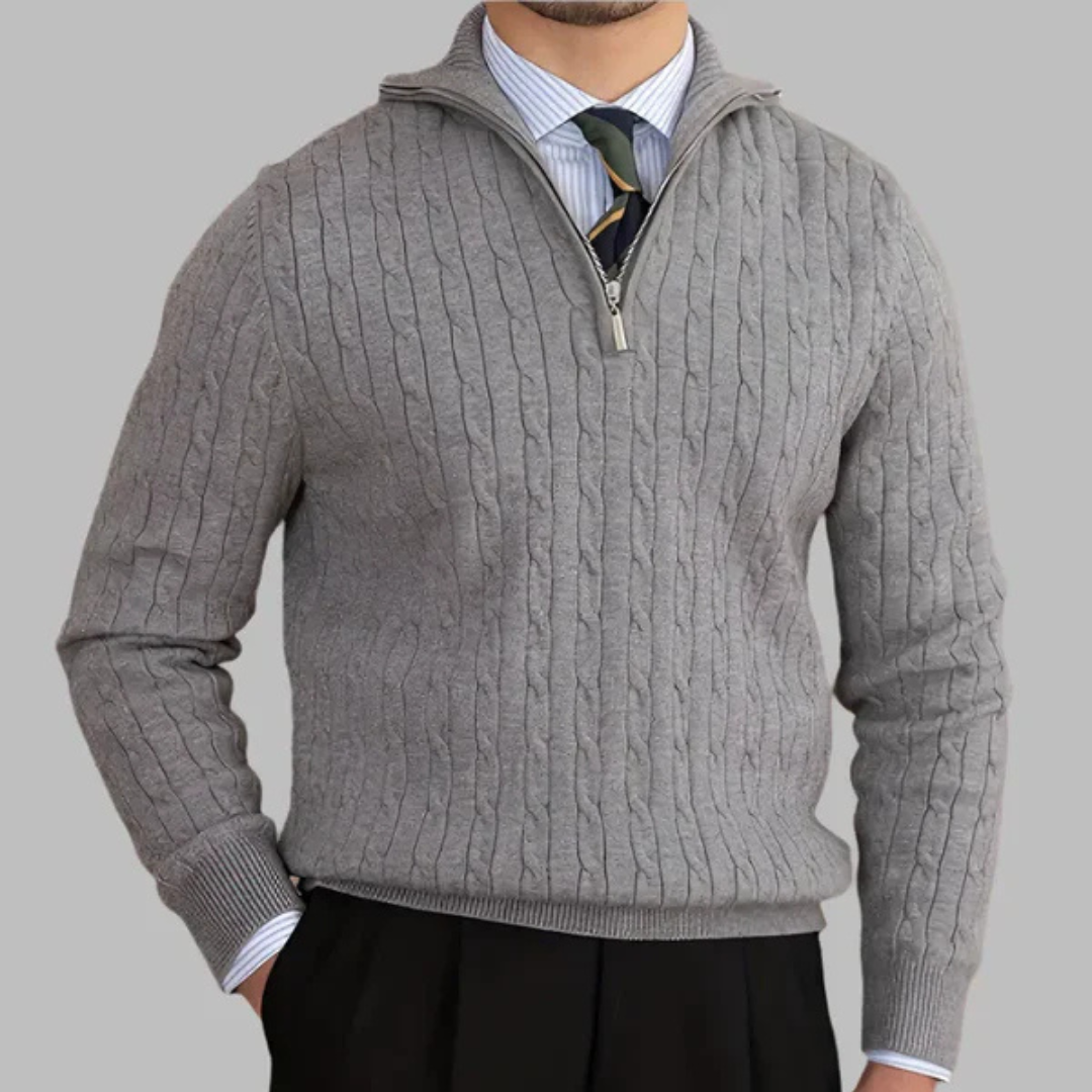 ByCastello | Kabelstrickpullover