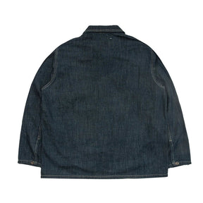 Blau Denim Pulloverjacke Herren | 100% Baumwolle, Vintage-Stil