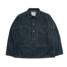 Blau Denim Pulloverjacke Herren | 100% Baumwolle, Vintage-Stil