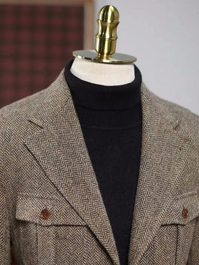 Boris Herren Slim Fit Blazer | Hochwertiger Polyester, Einreiher mit Mehrfach-Taschen