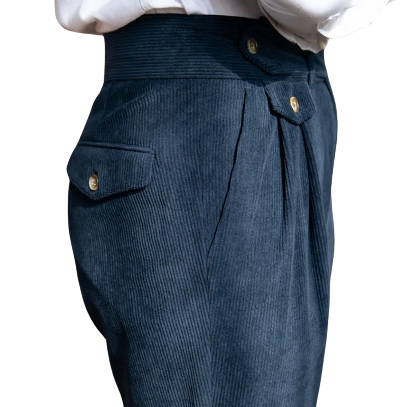 Cordhose Herren Hellblau
