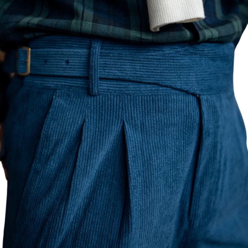 Cordhose Herren Blau