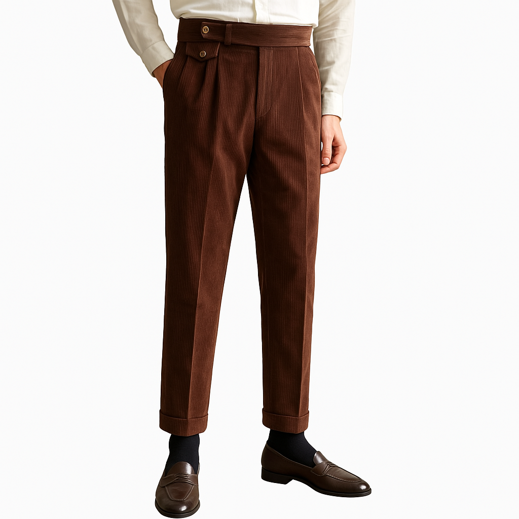 Cordhose Herren Braun