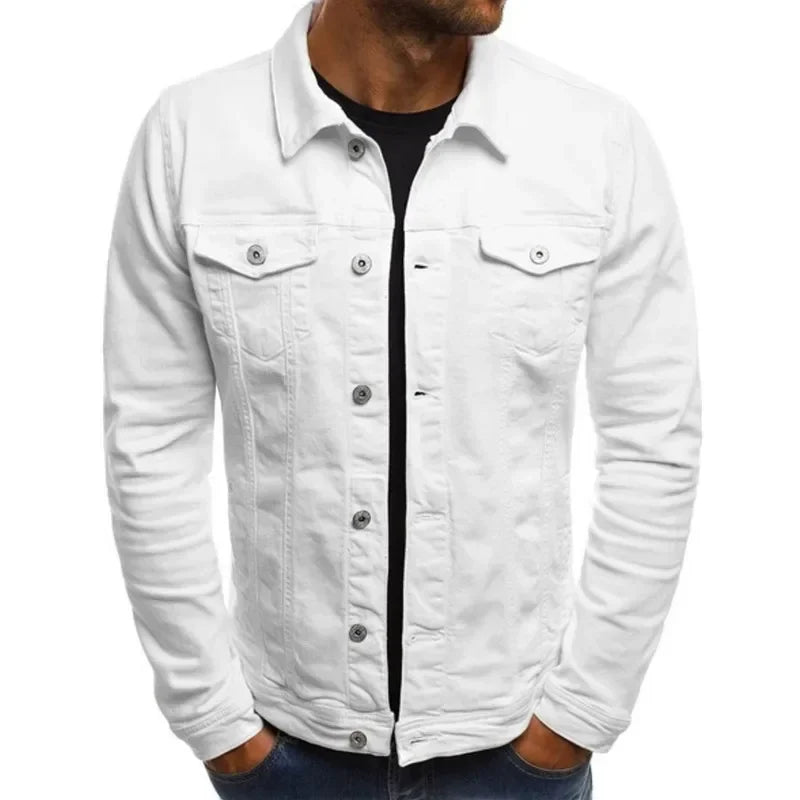 Dario Herren Denim Jacke | Hochwertige Baumwolle, Klassischer Slim Fit