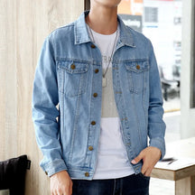 Dario Herrenjacke | 100% Baumwolle, Lässiger Denim Stil