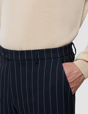 Essential Suit Pants Relaxed Fit Navy Stripes