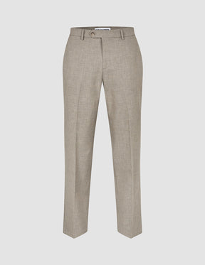 Essential Suit Pants Relaxed Fit Beige Melange