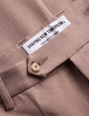Essential Suit Pants Slim Dusty Lilac Melange