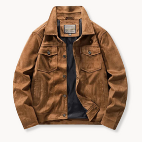 Grand Summit | Wildleder Truckerjacke