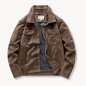 Grand Summit | Wildleder Truckerjacke