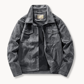 Grand Summit | Wildleder Truckerjacke